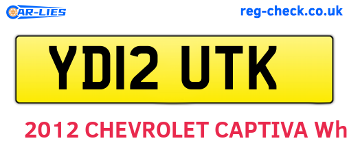 YD12UTK are the vehicle registration plates.