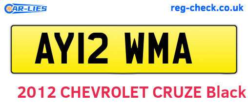 AY12WMA are the vehicle registration plates.