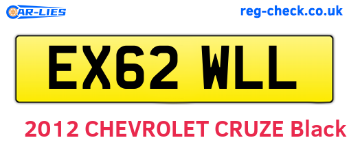 EX62WLL are the vehicle registration plates.