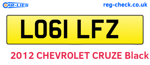 LO61LFZ are the vehicle registration plates.