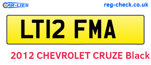LT12FMA are the vehicle registration plates.