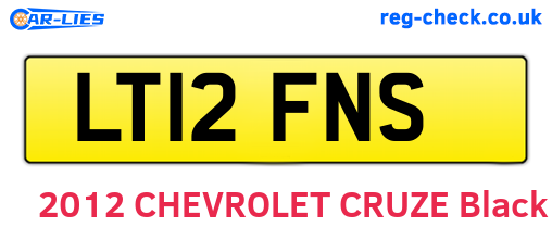 LT12FNS are the vehicle registration plates.
