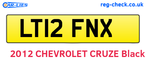 LT12FNX are the vehicle registration plates.