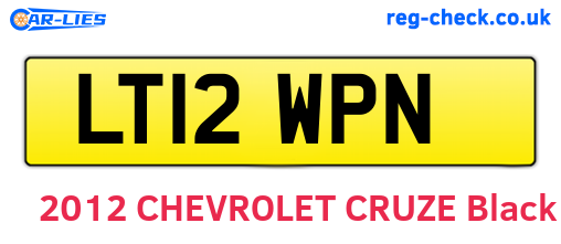 LT12WPN are the vehicle registration plates.