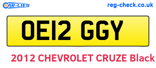 OE12GGY are the vehicle registration plates.