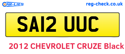 SA12UUC are the vehicle registration plates.