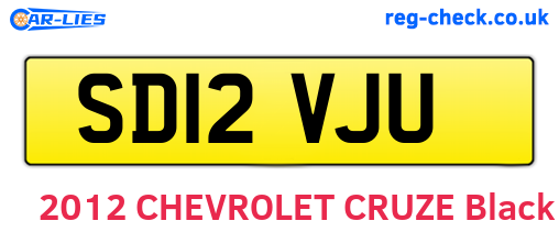 SD12VJU are the vehicle registration plates.