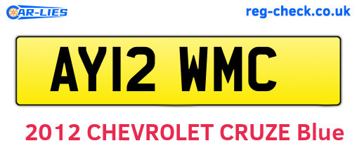 AY12WMC are the vehicle registration plates.