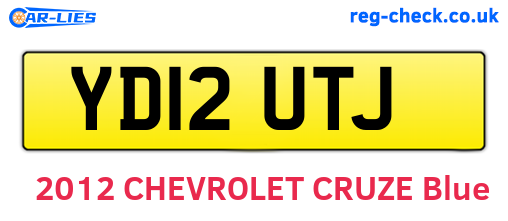 YD12UTJ are the vehicle registration plates.