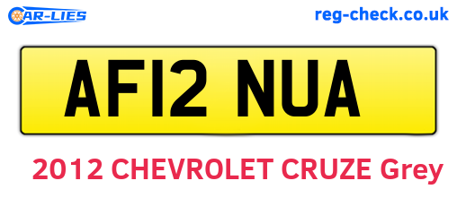 AF12NUA are the vehicle registration plates.