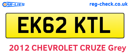 EK62KTL are the vehicle registration plates.