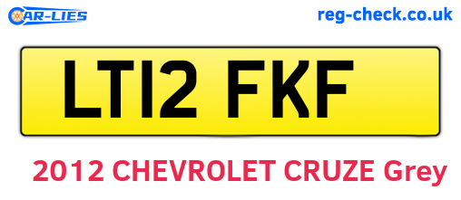 LT12FKF are the vehicle registration plates.