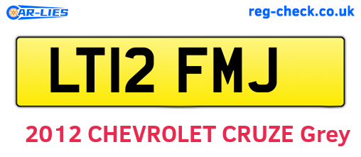 LT12FMJ are the vehicle registration plates.