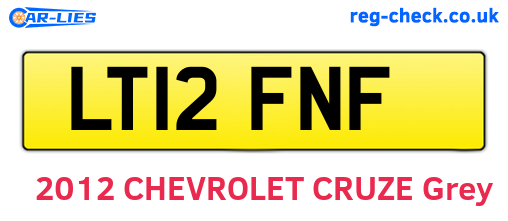 LT12FNF are the vehicle registration plates.