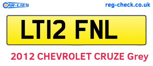 LT12FNL are the vehicle registration plates.