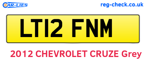 LT12FNM are the vehicle registration plates.