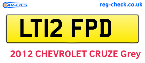 LT12FPD are the vehicle registration plates.