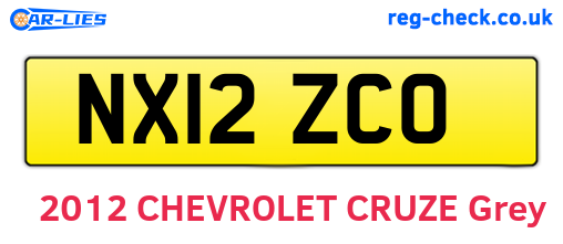 NX12ZCO are the vehicle registration plates.