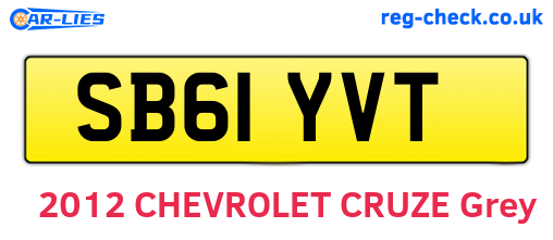 SB61YVT are the vehicle registration plates.