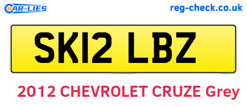 SK12LBZ are the vehicle registration plates.