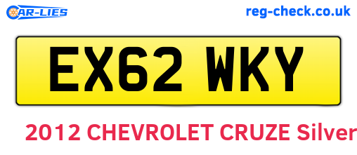 EX62WKY are the vehicle registration plates.