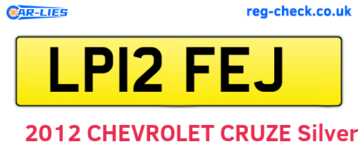 LP12FEJ are the vehicle registration plates.
