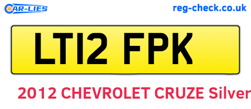 LT12FPK are the vehicle registration plates.