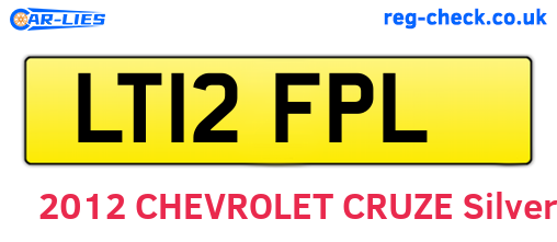 LT12FPL are the vehicle registration plates.