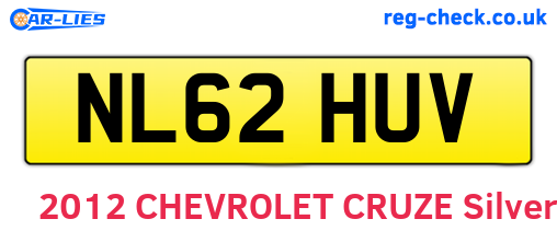 NL62HUV are the vehicle registration plates.