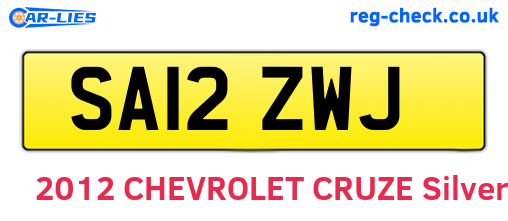 SA12ZWJ are the vehicle registration plates.
