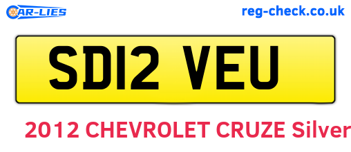 SD12VEU are the vehicle registration plates.