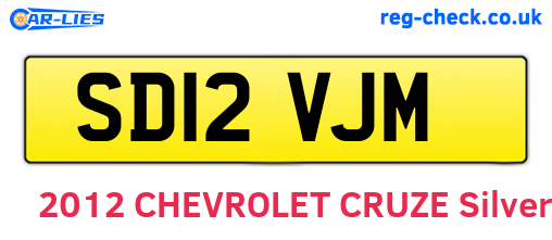 SD12VJM are the vehicle registration plates.