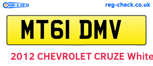 MT61DMV are the vehicle registration plates.