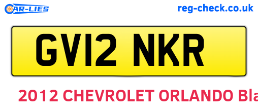 GV12NKR are the vehicle registration plates.