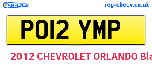 PO12YMP are the vehicle registration plates.