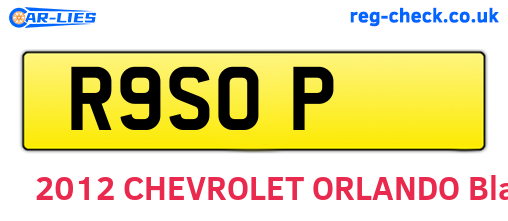 R9SOP are the vehicle registration plates.