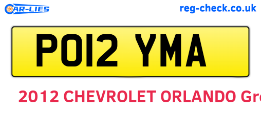 PO12YMA are the vehicle registration plates.