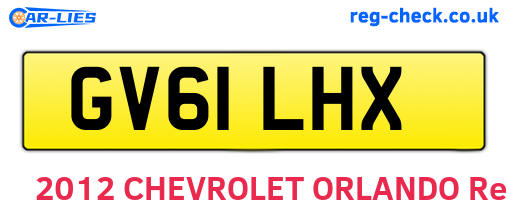 GV61LHX are the vehicle registration plates.
