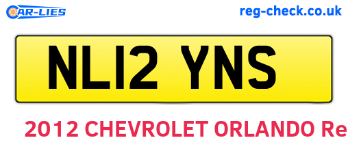 NL12YNS are the vehicle registration plates.