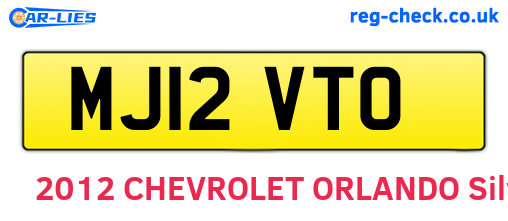 MJ12VTO are the vehicle registration plates.
