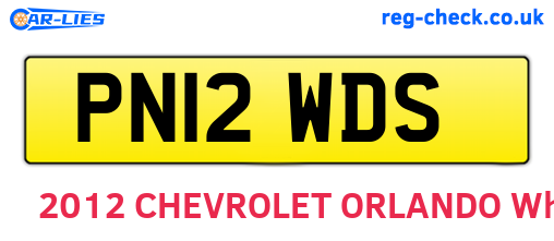 PN12WDS are the vehicle registration plates.