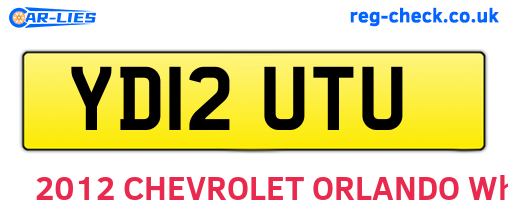 YD12UTU are the vehicle registration plates.
