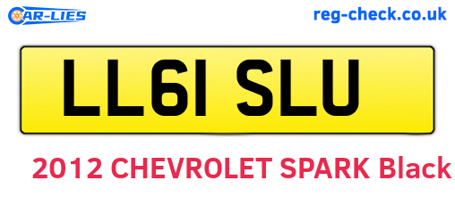 LL61SLU are the vehicle registration plates.