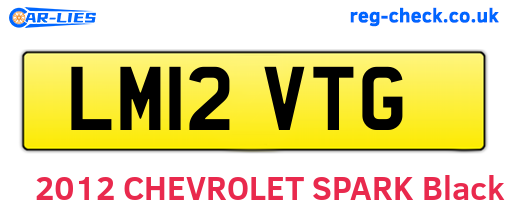 LM12VTG are the vehicle registration plates.