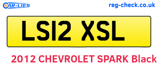 LS12XSL are the vehicle registration plates.