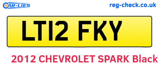 LT12FKY are the vehicle registration plates.