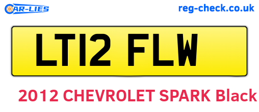 LT12FLW are the vehicle registration plates.
