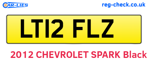 LT12FLZ are the vehicle registration plates.