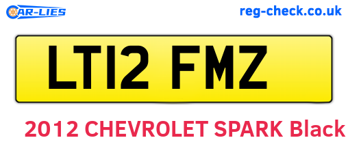 LT12FMZ are the vehicle registration plates.