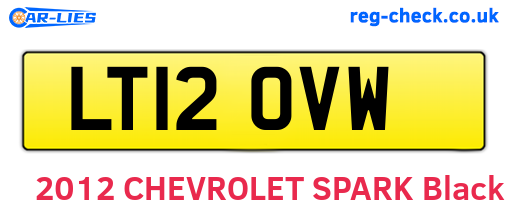 LT12OVW are the vehicle registration plates.